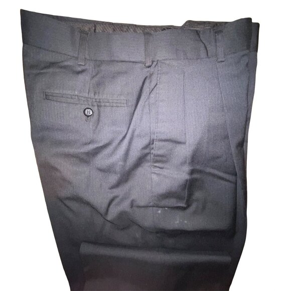 Stafford Essentials Classic Fit Black Dress Pants 34x32 Polyester/Viscose Blend - Picture 2 of 4